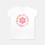 Youth Retro graphic design tee in pastel colors