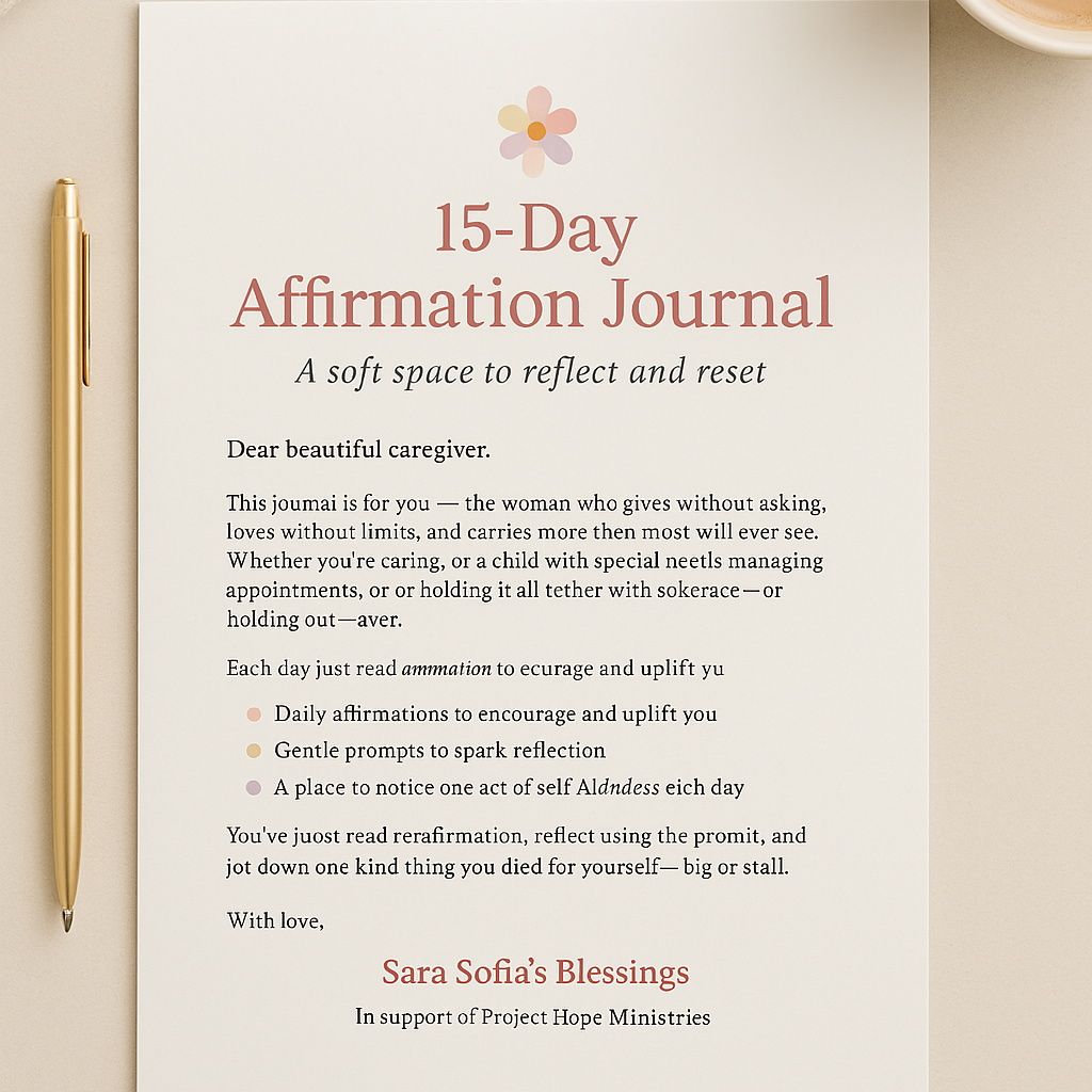 🌸 15 Days of Affirmations for Caregivers