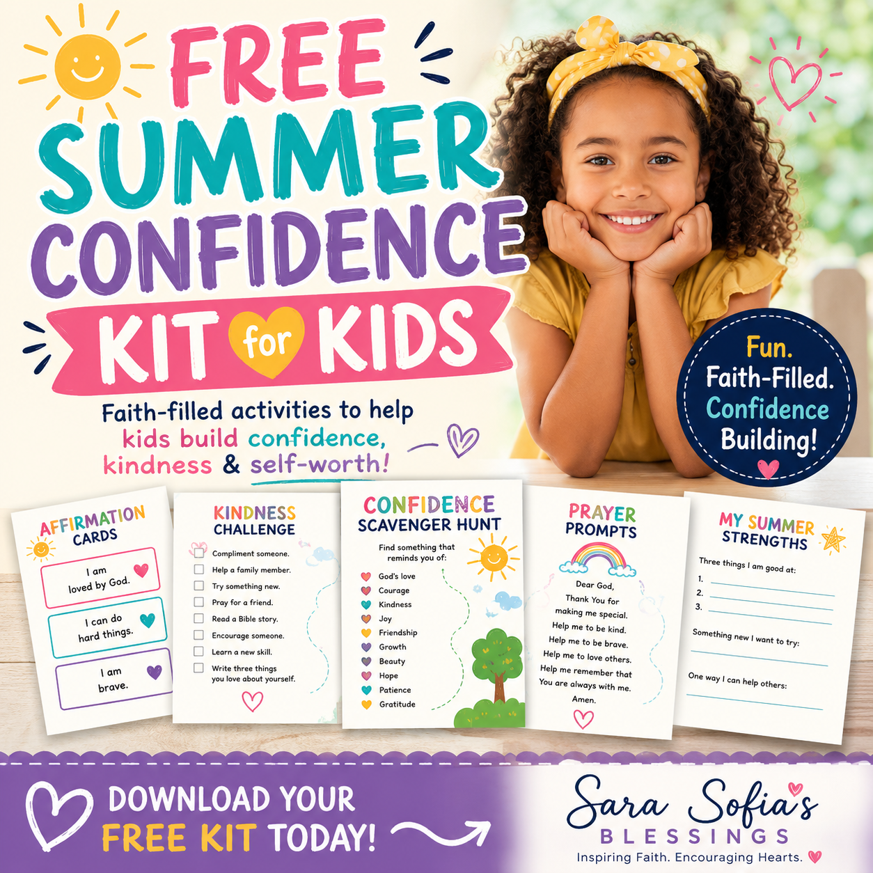 Summer Confidence Activities for Kids | Sara Sofia's Blessings