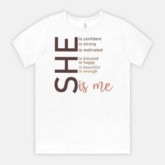 She Is Me Graphic Design Tee