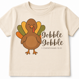"Gobble Gobble - Give Thanks to the Lord" Kids Tee