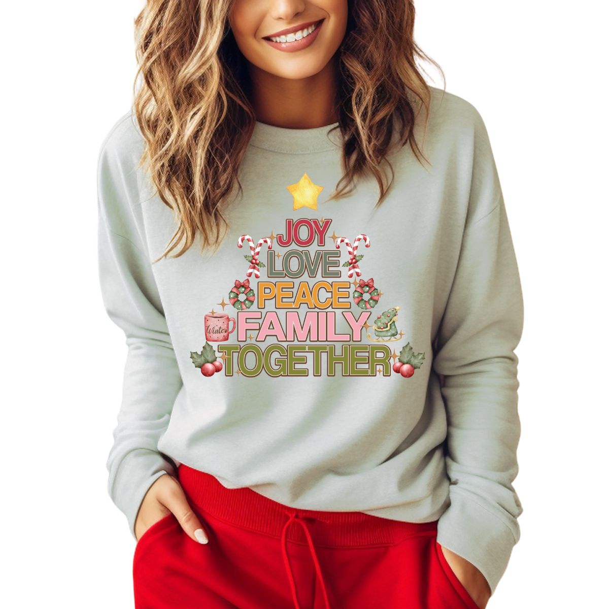 Joy, Love, Peach, Family, Together