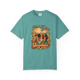 Find Your Tribe T-Shirt — Vintage Friends & Sunflowers Graphic Tee