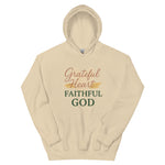 Grateful heart faithful god graphic design on a hoodie
